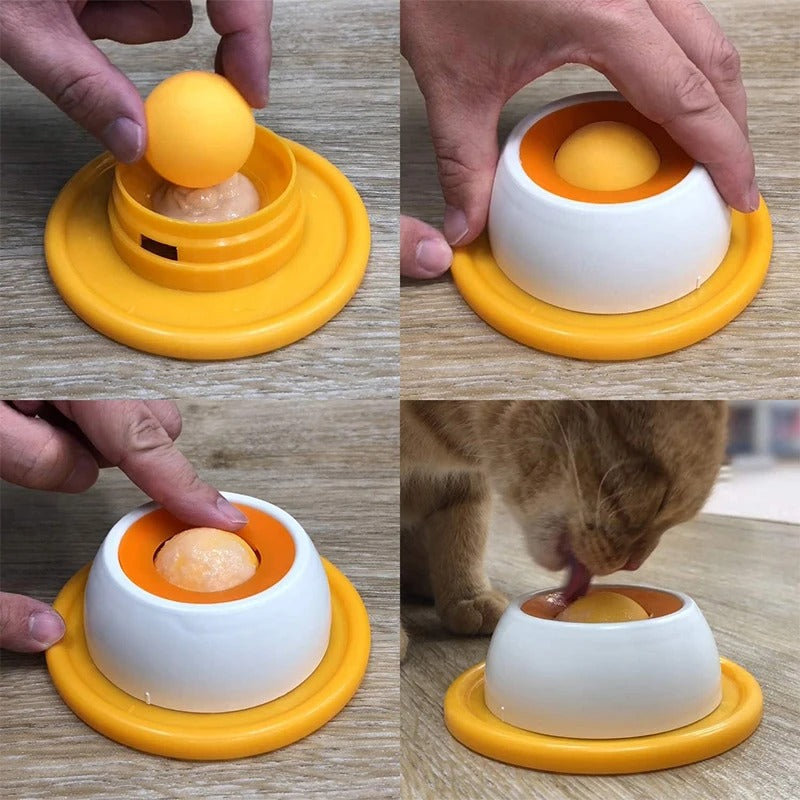 1+1 GRATIS | CalmLick Futternapf – Ruhiges Fressen für Hunde & Katzen ohne Kleckern