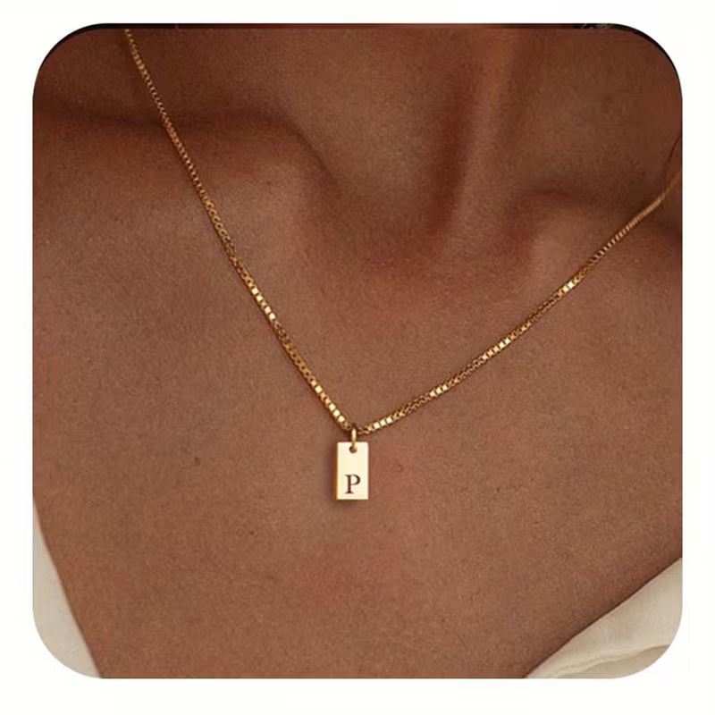 Halskette Damen | Initialen Halskette | Perfektes Valentine Geschenk mit persönlicher Bedeutung