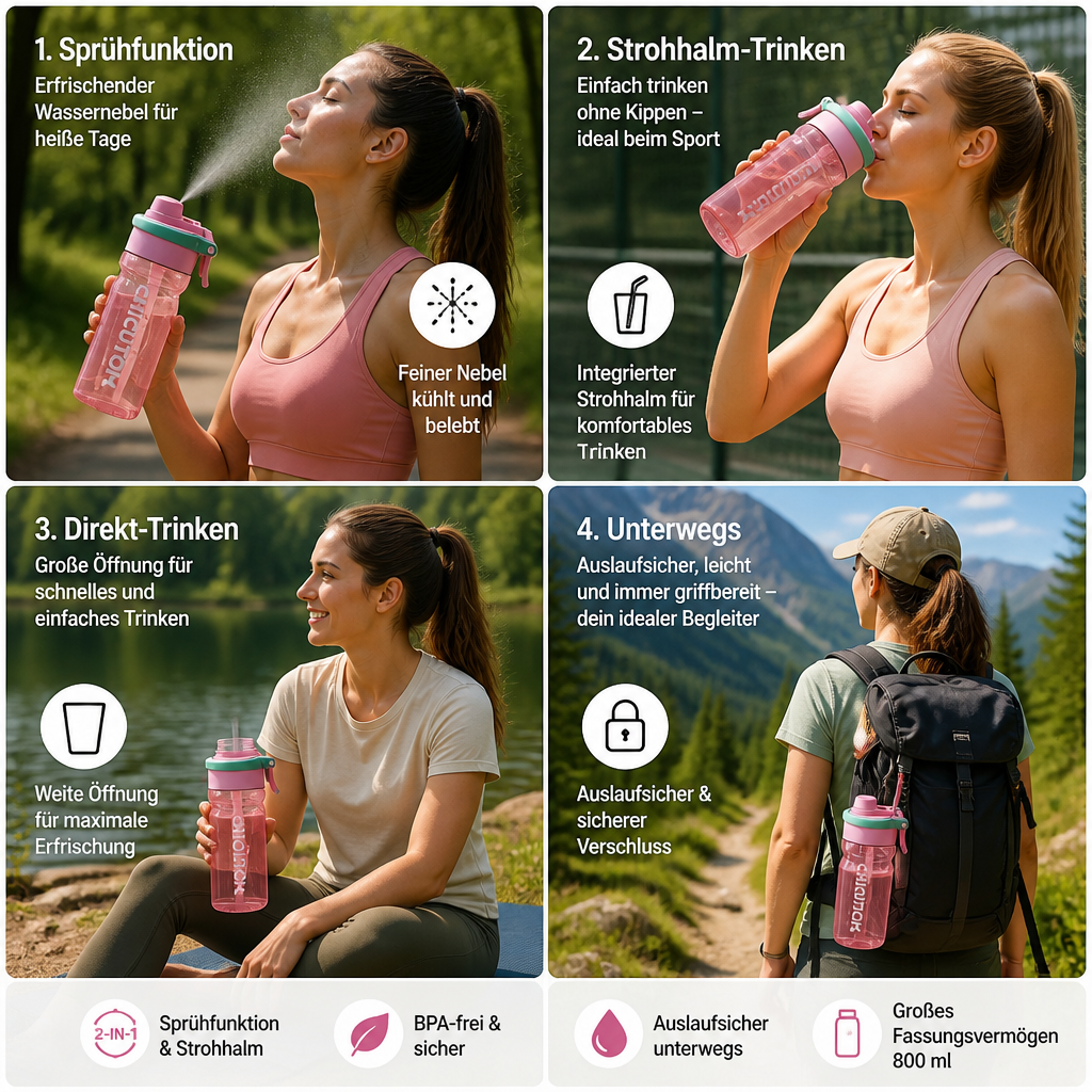 Hydrasure™ - Sofortiges freihändiges Hydrations- und Kühlungsspray