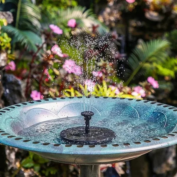 Solar-Gartenbrunnen mit schwimmender Wasserfontäne | Letzter Tag 50% RABATT