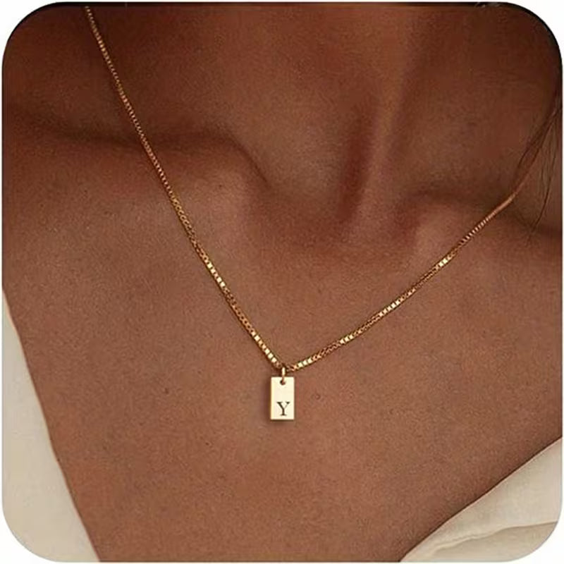 Halskette Damen | Initialen Halskette | Perfektes Valentine Geschenk mit persönlicher Bedeutung