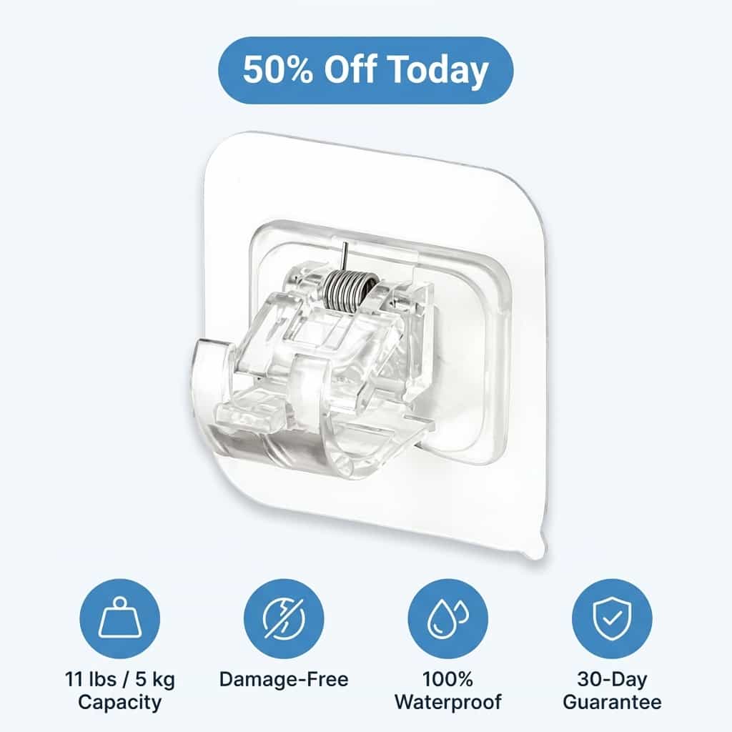 SmartGrip™ - Schädenfreie Wandhaken 4st | Nur Heute 50% RABATT