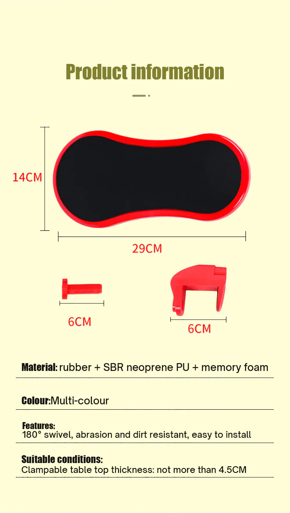 1 + 1 GRATIS | ArmRelief™ Ergonomische Arm- & Handgelenkstütze – 180° drehbar für spürbare Entlastung