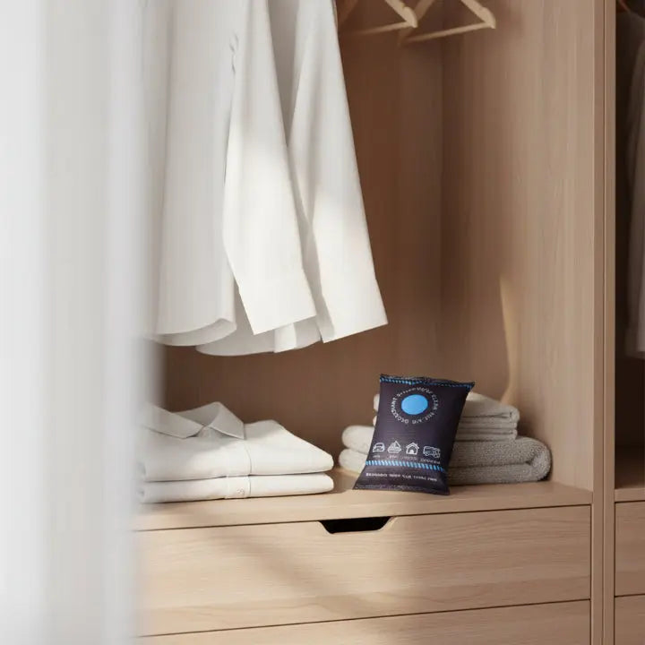 1+1 GRATIS | DryShield Pro™ — Wiederverwendbare Feuchtigkeitsabsorber für Auto, Wohnwagen & kleine Räume