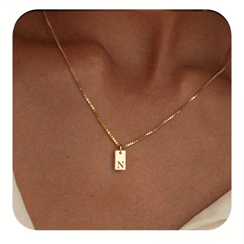 Halskette Damen | Initialen Halskette | Perfektes Valentine Geschenk mit persönlicher Bedeutung
