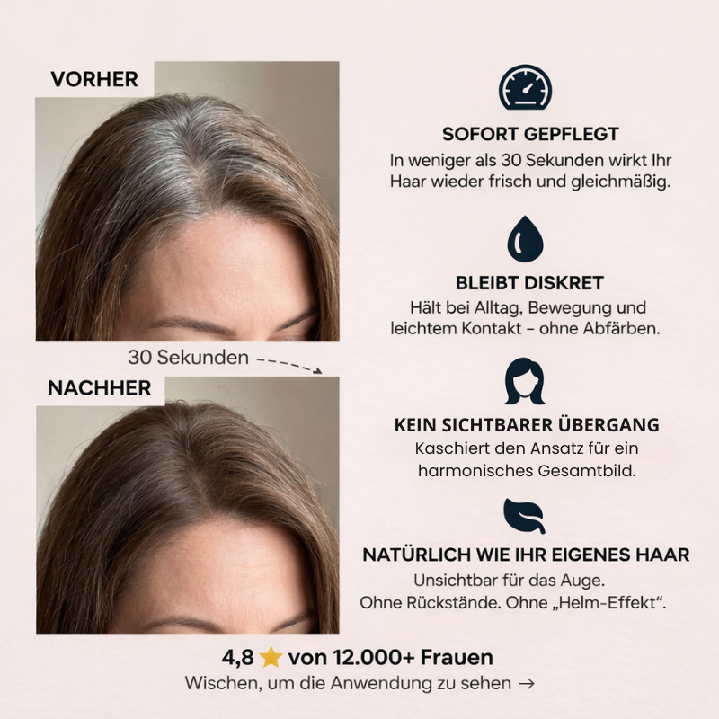 1 + 1 GRATIS | Sofort Ansatz- und Grauhaar Abdeckung in Sekunden