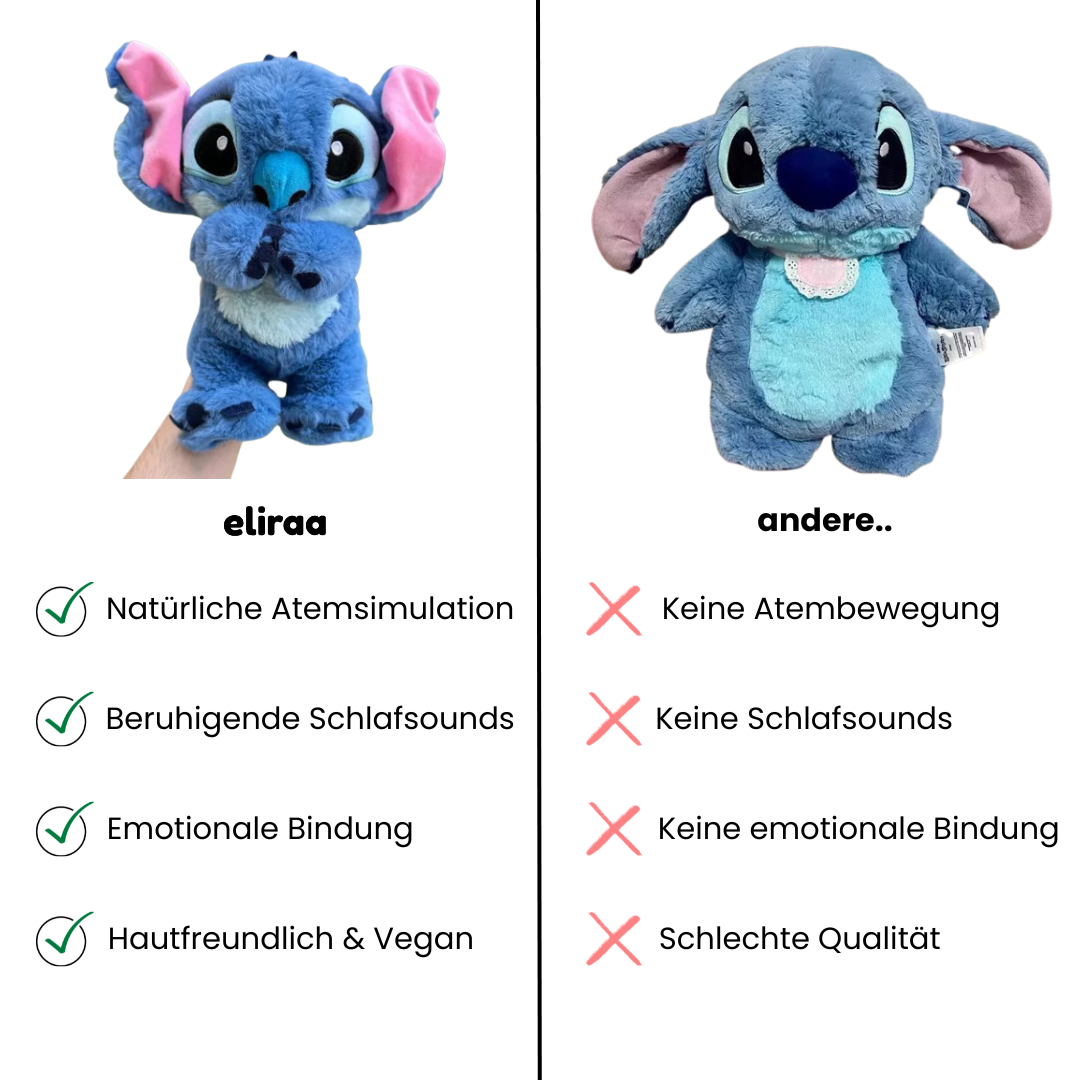 Atmender Stitch - Plüschtier für Kids & Erwachsene