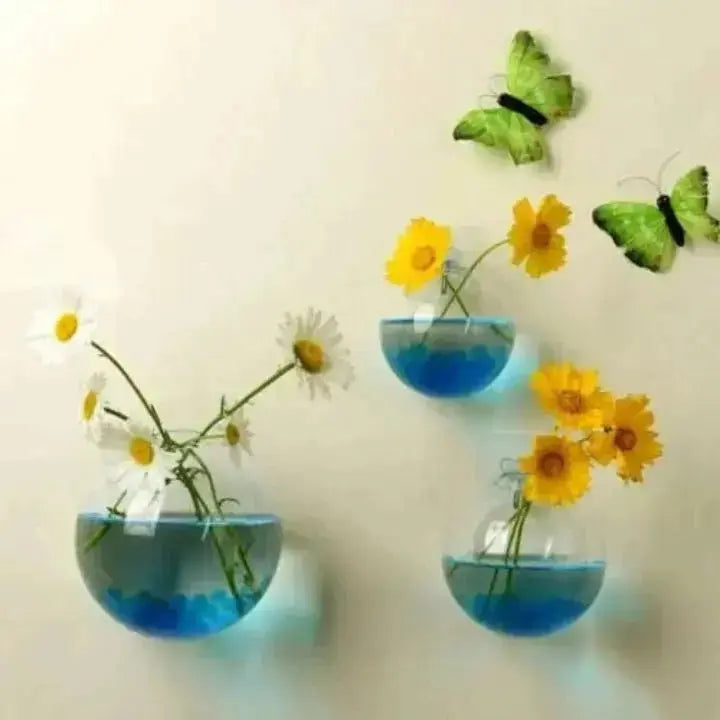 1+1 Gratis | VerdeLux Wandvase – Eleganter Glas-Blumentopf für lebendige Wände