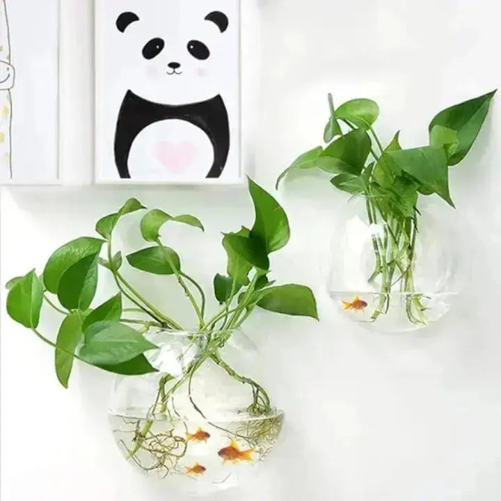 1+1 Gratis | VerdeLux Wandvase – Eleganter Glas-Blumentopf für lebendige Wände