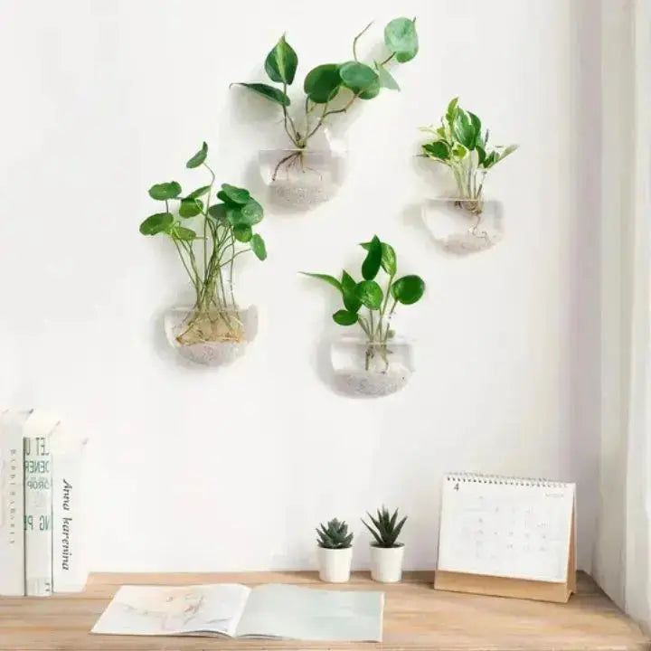 1+1 Gratis | VerdeLux Wandvase – Eleganter Glas-Blumentopf für lebendige Wände