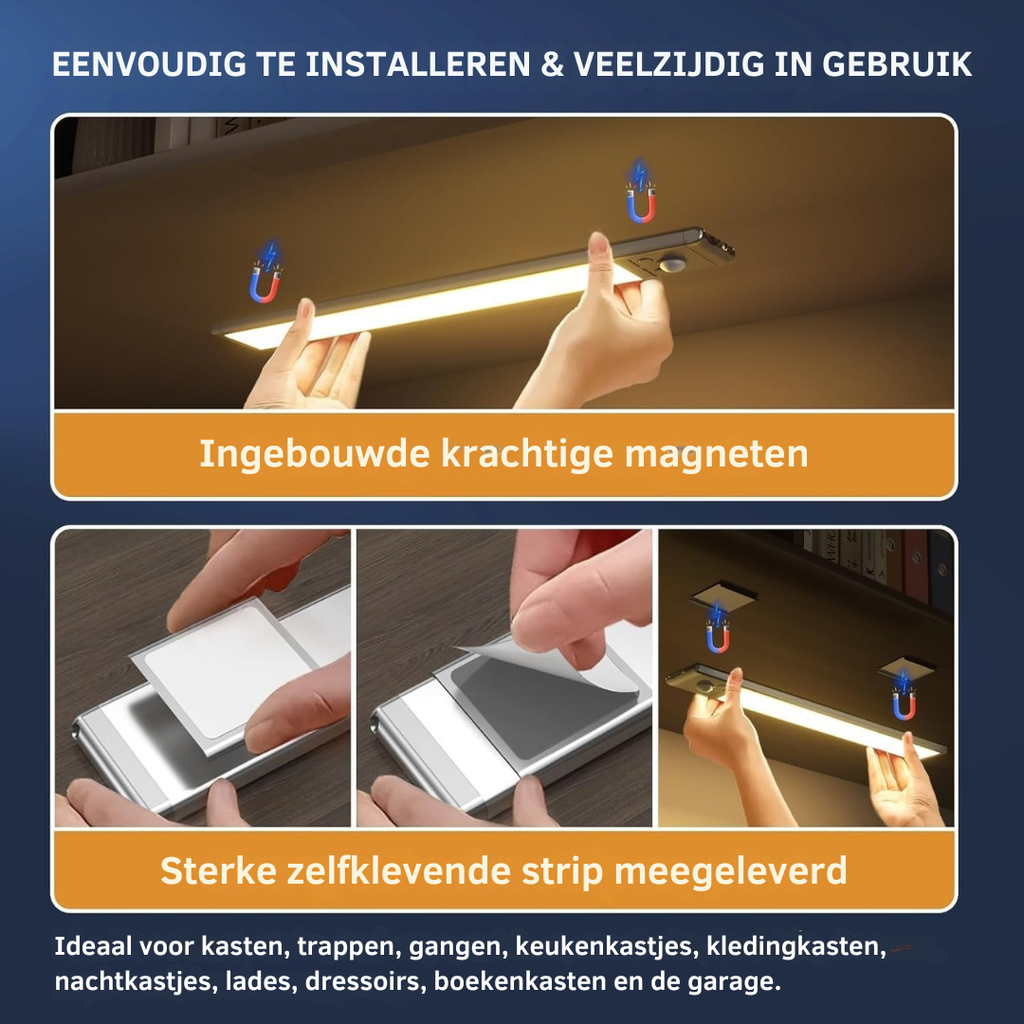 Drahtloser LED-Lichtbalken mit Bewegungssensor