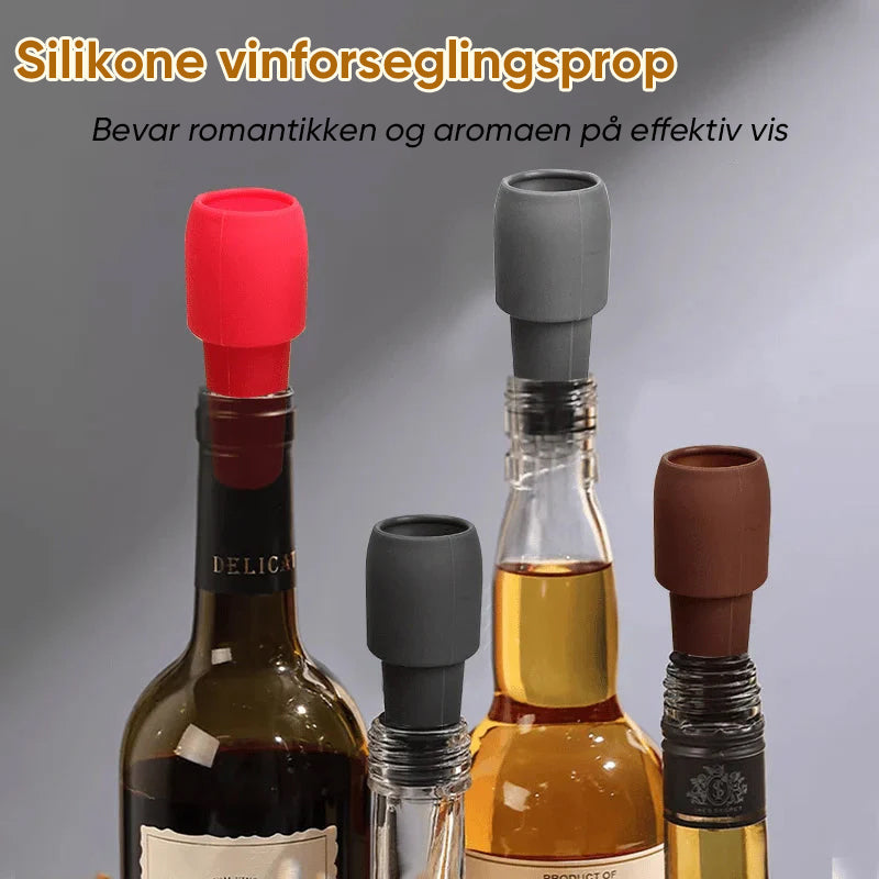 VinoSeal Weinverschluss – Luftdicht verschließen, länger genießen | 4+4 GRATIS