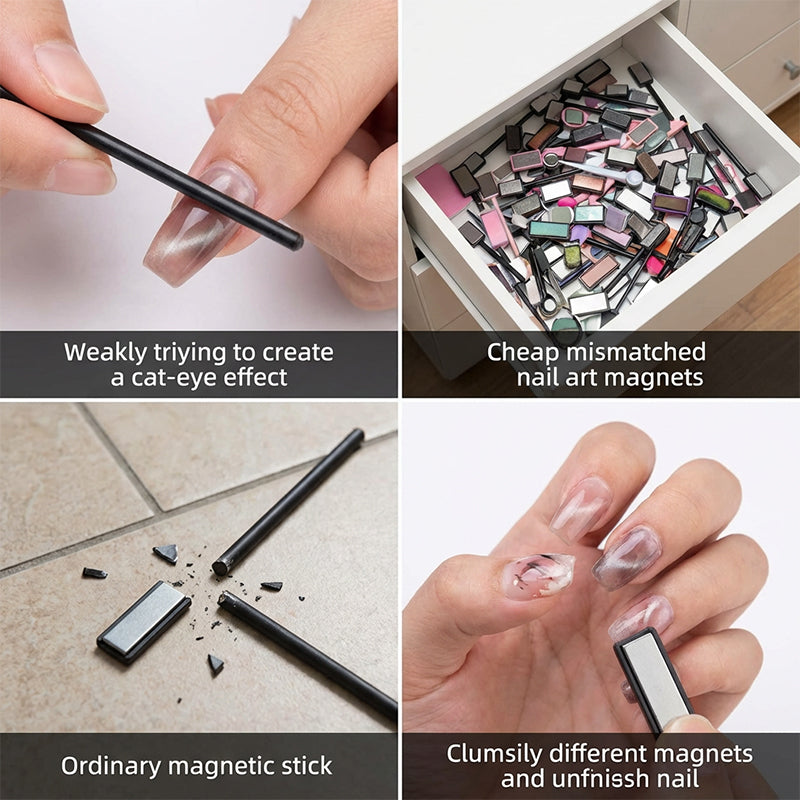 MagnaNails™ | 8-in-1 Magnetisches Nail Art Werkzeug für Cat-Eye Designs