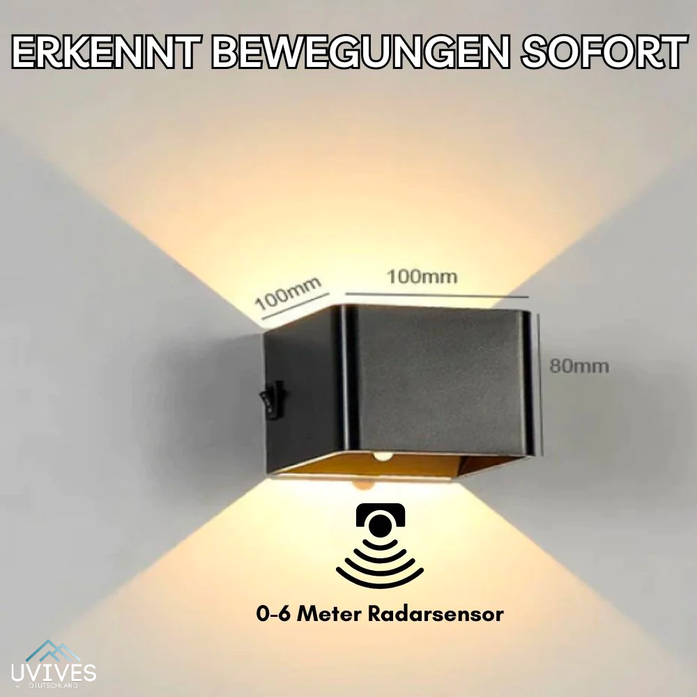 LumiCube™ - Drahtlose LED-Wandleuchte mit Bewegungssensor [50% Rabatt]