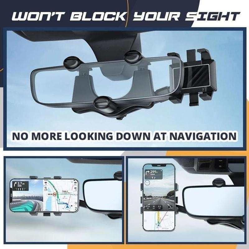 DriveView™ | Verstellbarer Rückspiegel-Handyhalter fürs Auto