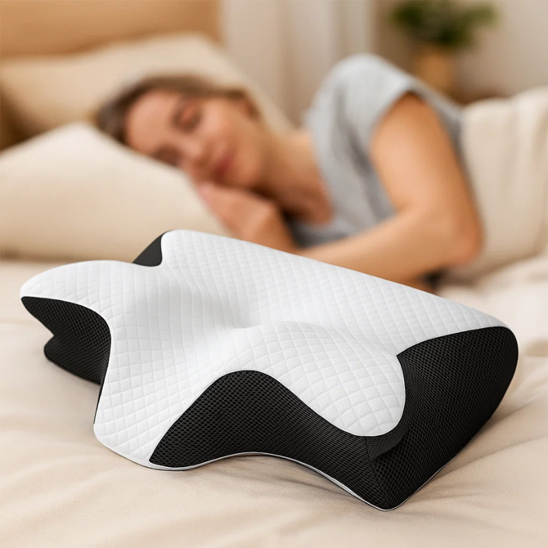 SleepMate™ – Ergonomisch Memory Foam SleepMate™ Ergonomisches Memory Foam Kissen – Für besseren Schlaf, weniger Nackenschmerzen & maximale EntspannungKussen Comfortabel