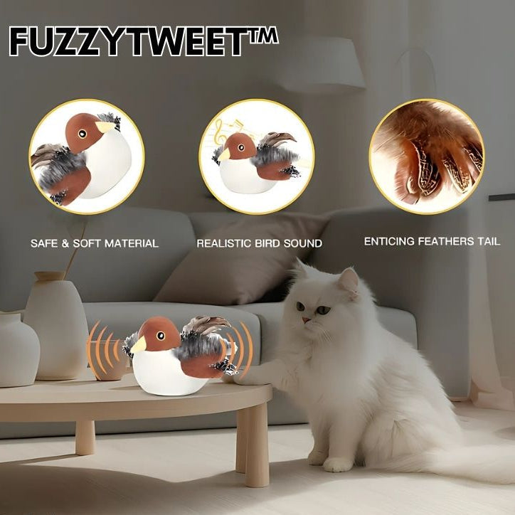 1+1 GRATIS | FuzzyTweet™ | Interaktives Katzenspielzeug