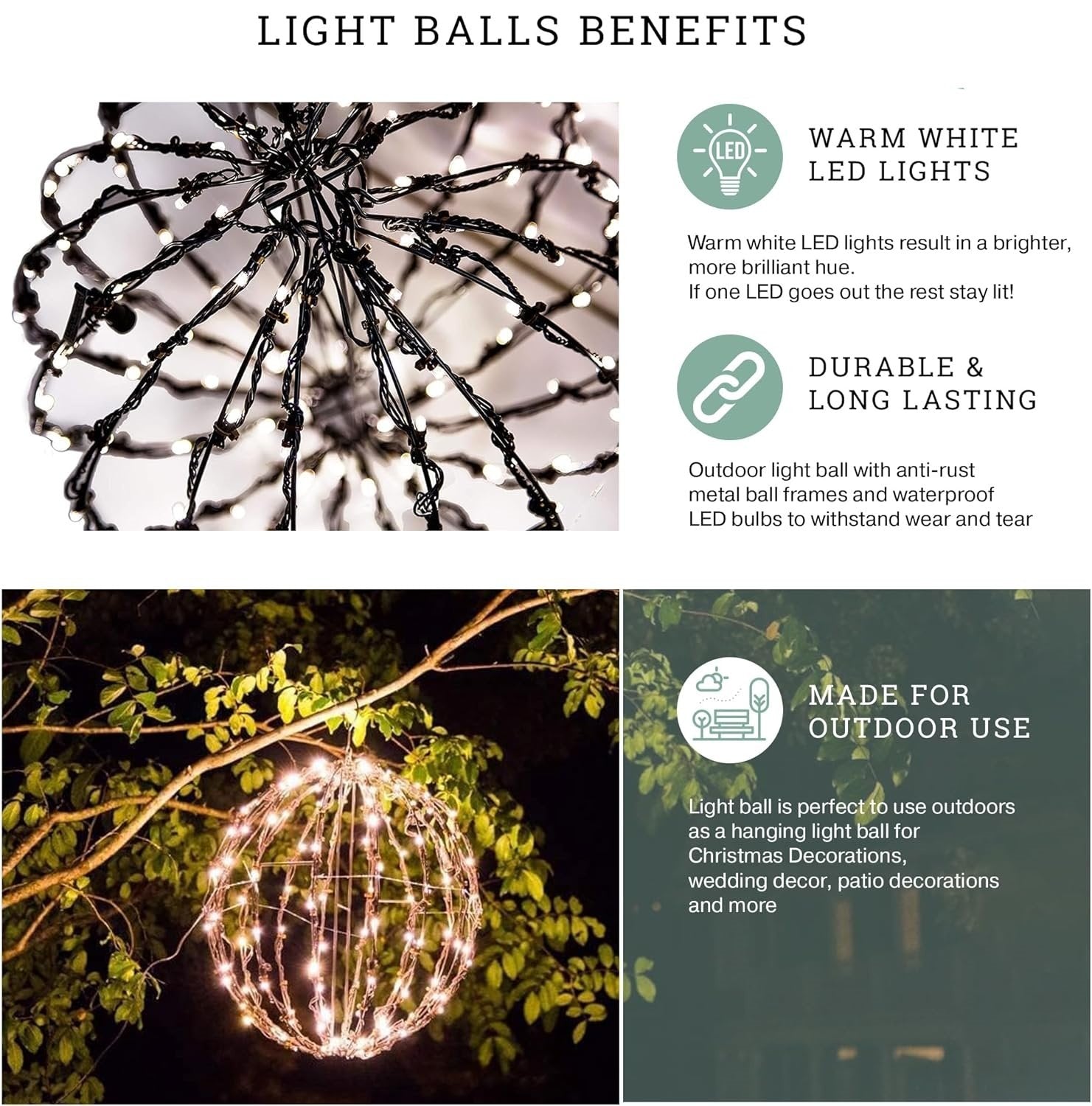 NovaGlow™ SphereLights – Magisches Licht für jede Saison