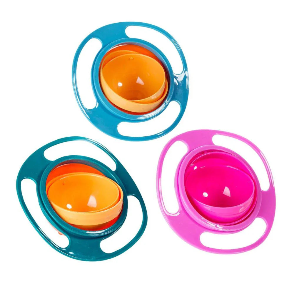 1+1 GRATIS | OrbitBowl™ SpinGuard – Auslaufsichere Baby- & Kinder-Schüssel mit 360°-Gyro-Design