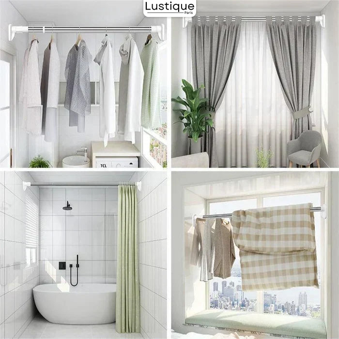 FlexiGrip TensionBar™ – Die verstellbare Stange ohne Bohren für sofortige Ordnung