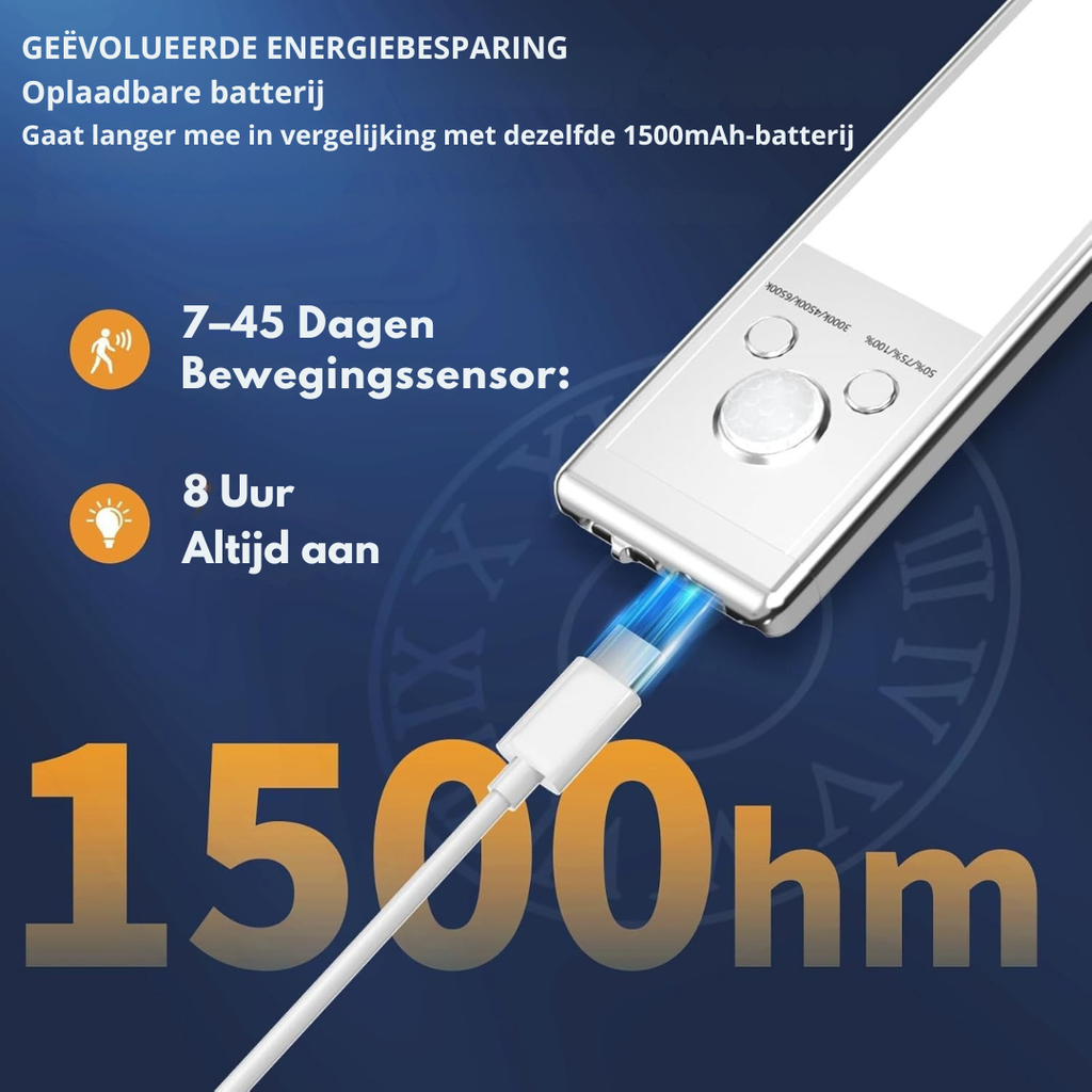 Drahtloser LED-Lichtbalken mit Bewegungssensor