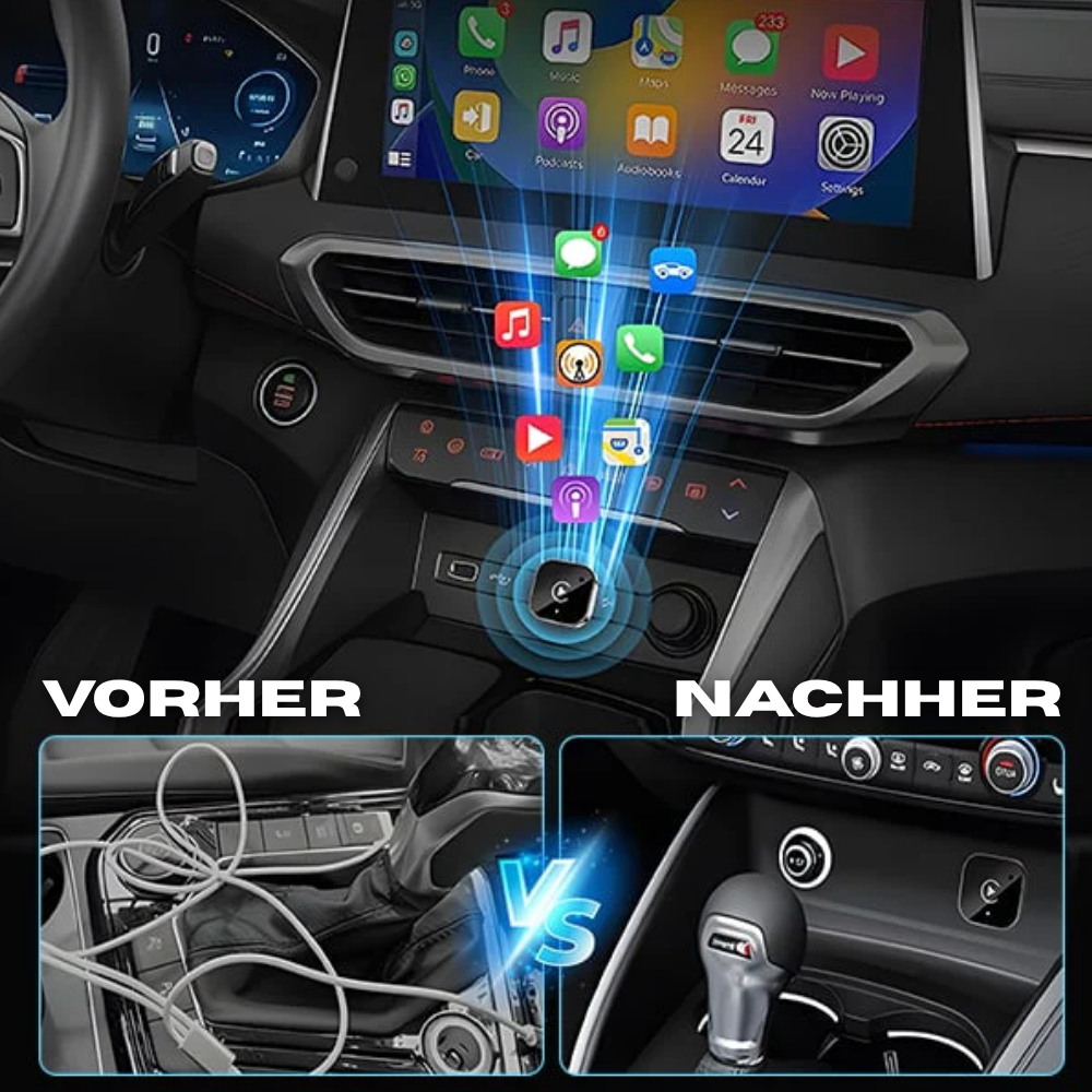 AutoLink™ - 2 in 1 kabelloser CarPlay & Android Auto Adapter