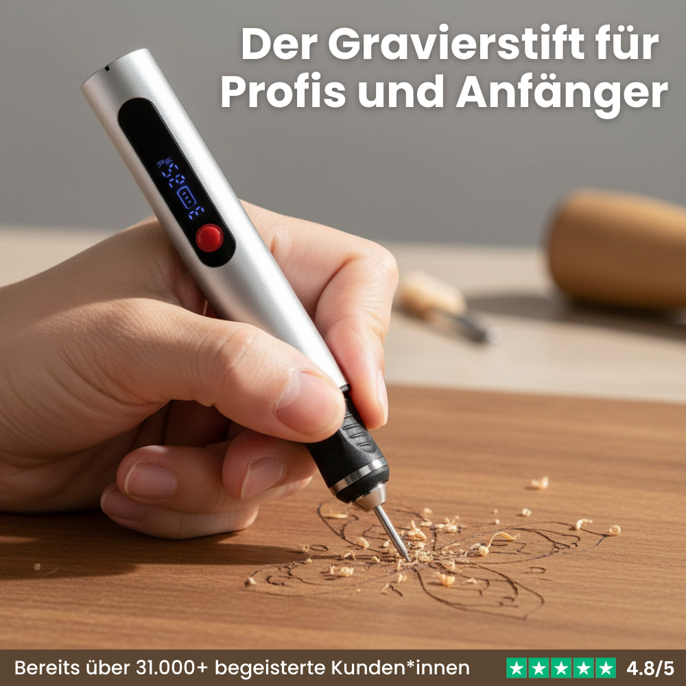 GRAVION™  – Kabelloser Präzisions-Gravierstift mit Quick-Lock System