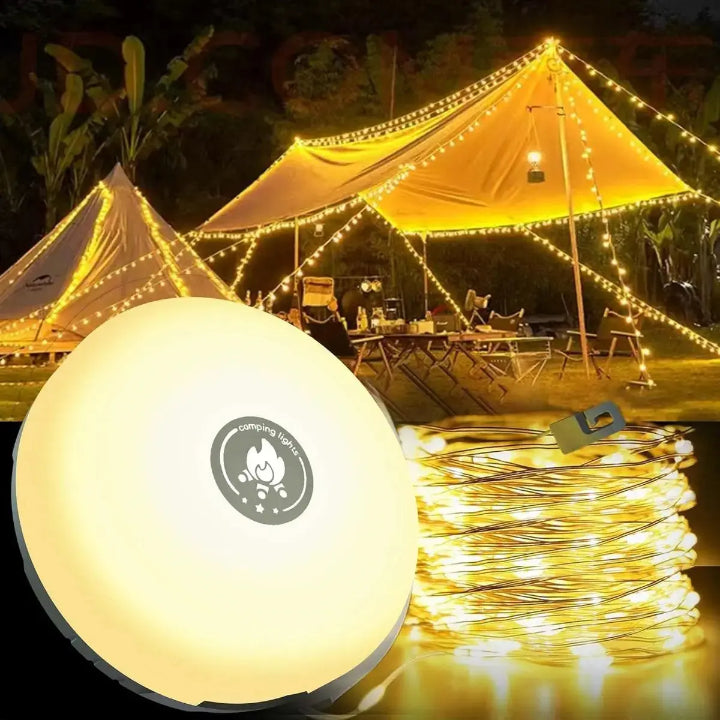 GlowCamp™ 4-in-1 LED-Lichtset – stimmungsvolles Licht für draußen & unterwegs