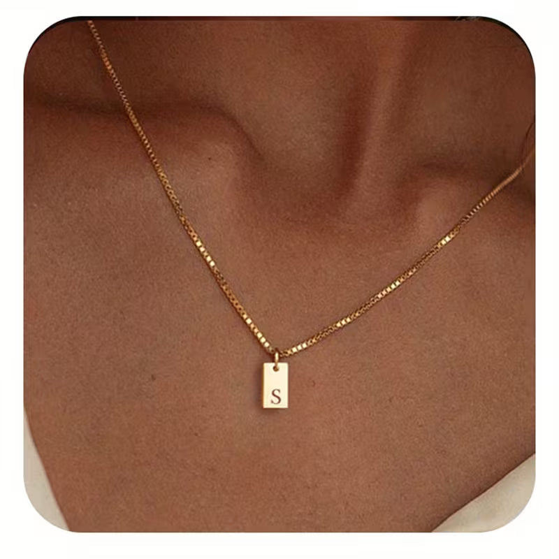 Halskette Damen | Initialen Halskette | Perfektes Valentine Geschenk mit persönlicher Bedeutung