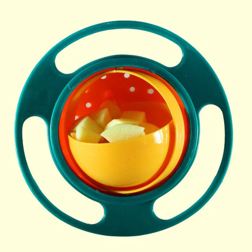 1+1 GRATIS | OrbitBowl™ SpinGuard – Auslaufsichere Baby- & Kinder-Schüssel mit 360°-Gyro-Design