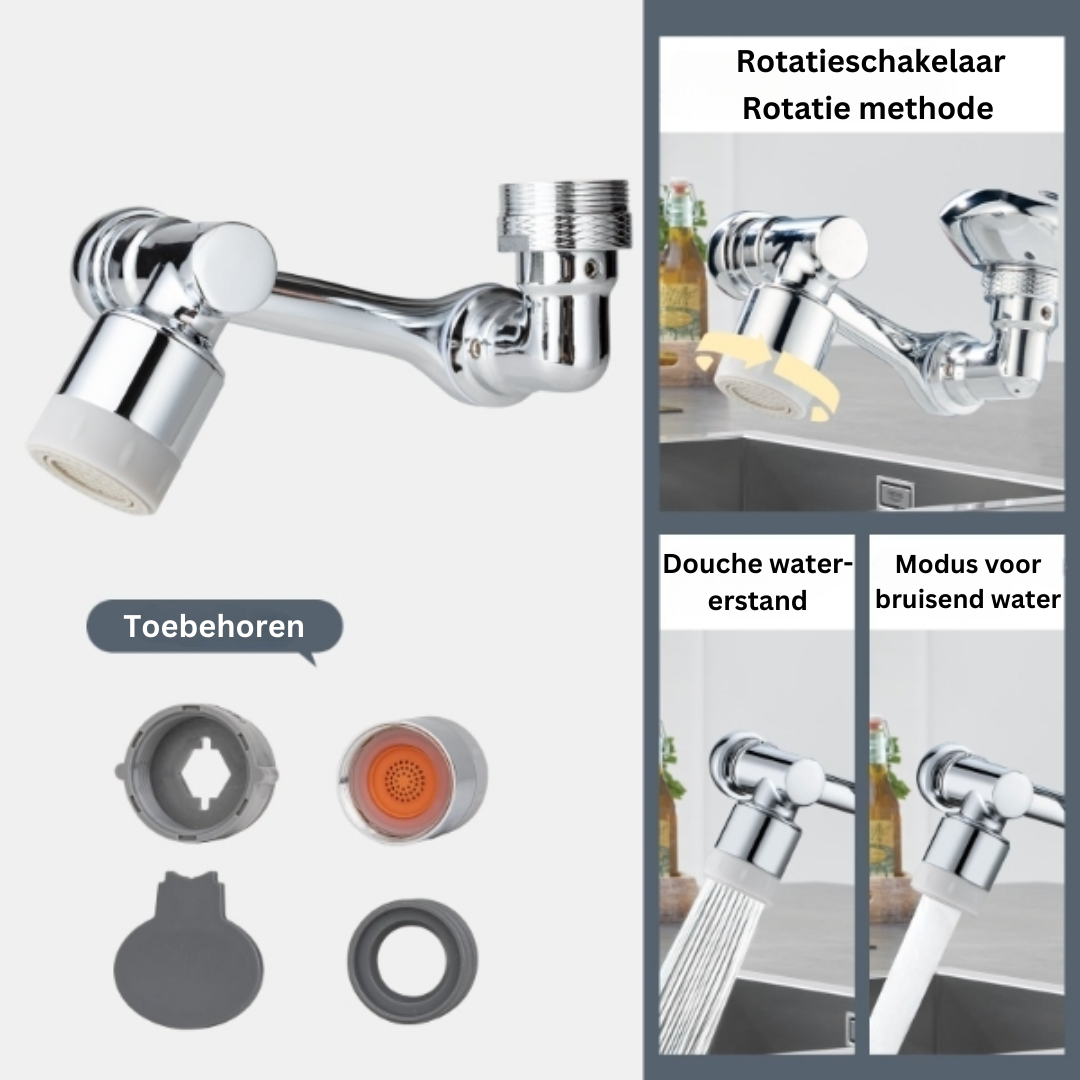 TwistTap™ – 1080-Grad-drehbare Verlängerungskran für flexible & praktische Nutzung [50% Rabatt]