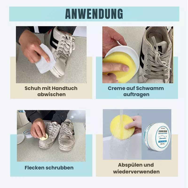 1+1 GRATIS | PureStep™ CleanGlow – Schuhreinigungscreme für ein sichtbar frisches & gepflegtes Finish