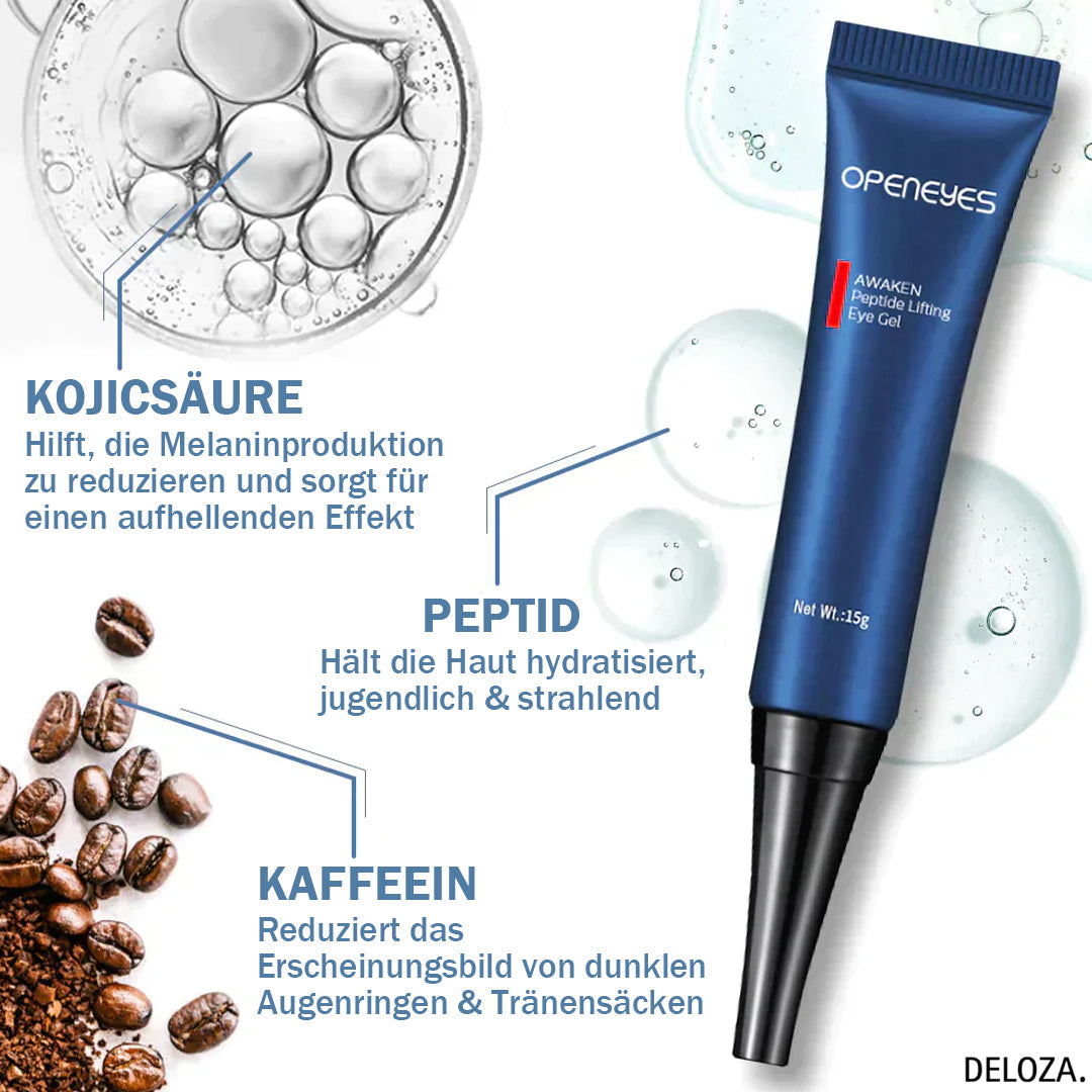 1+1 GRATIS | Augenpflege-Gel – Peptid & Koffein Augenserum für frische Augen