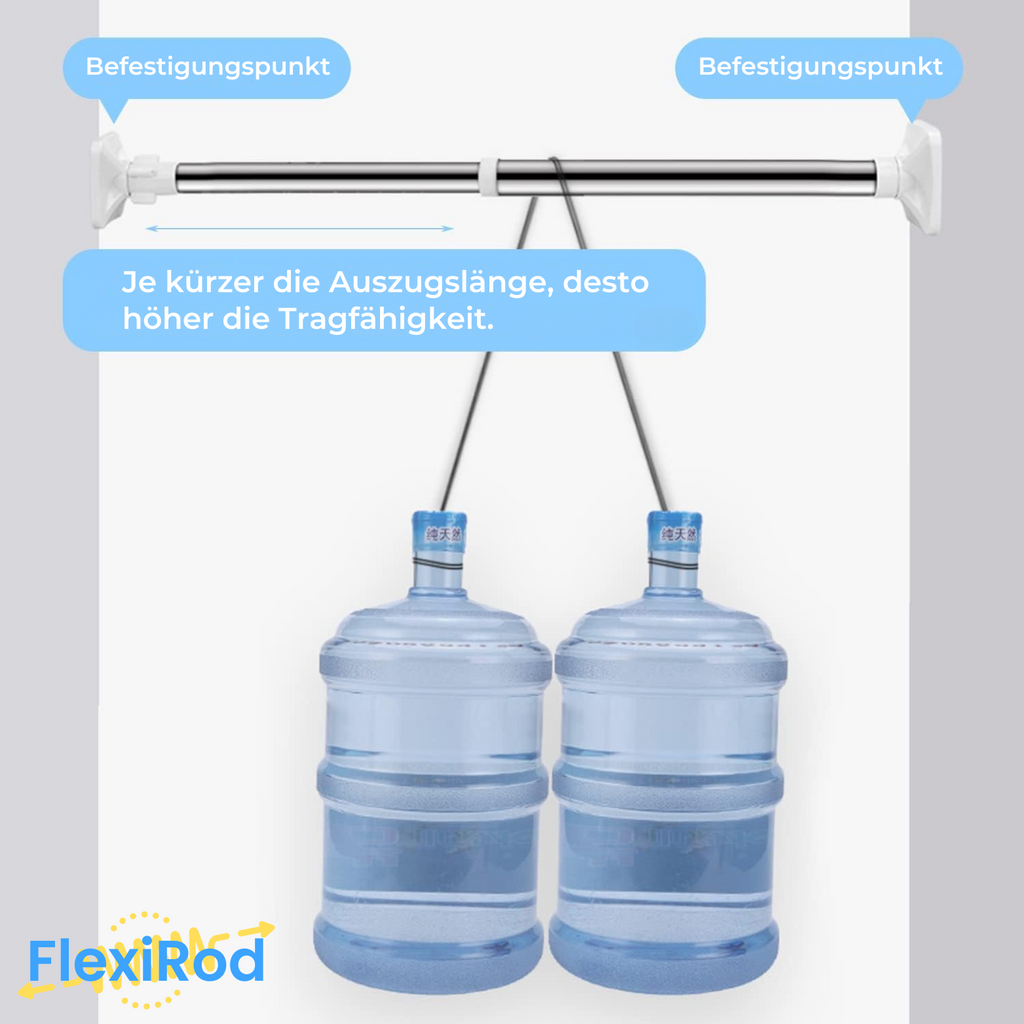 Clampix™ Pro – Die smarte Teleskop-Klemmstange ohne Bohren