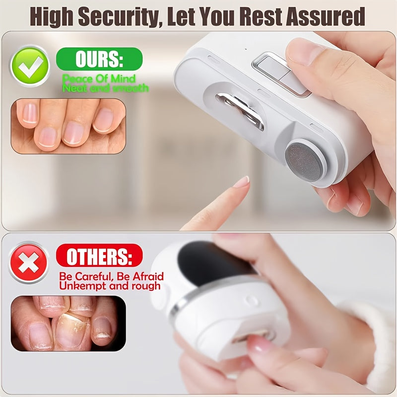 Nailuxe™ Pro 2-in-1 Elektrischer Nagelclipper & Polierer