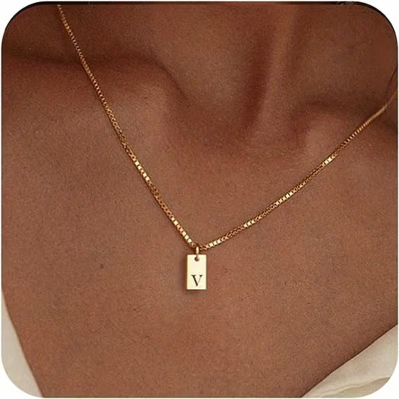 Halskette Damen | Initialen Halskette | Perfektes Valentine Geschenk mit persönlicher Bedeutung