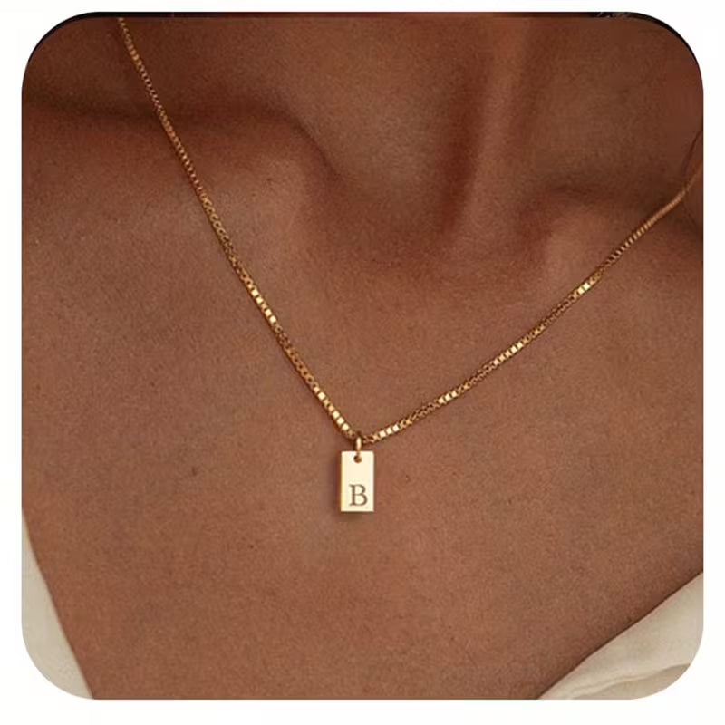Halskette Damen | Initialen Halskette | Perfektes Valentine Geschenk mit persönlicher Bedeutung