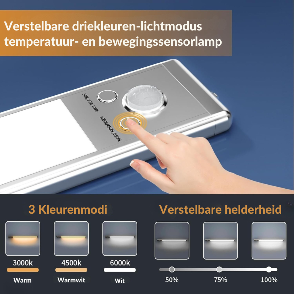 Drahtloser LED-Lichtbalken mit Bewegungssensor