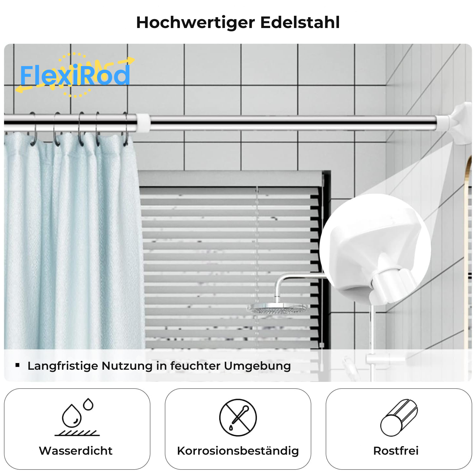 Clampix™ Pro – Die smarte Teleskop-Klemmstange ohne Bohren