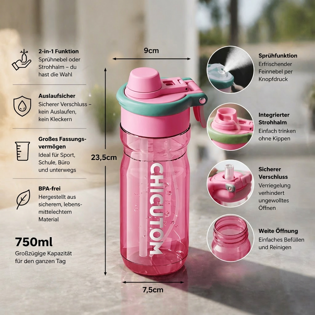 Hydrasure™ - Sofortiges freihändiges Hydrations- und Kühlungsspray