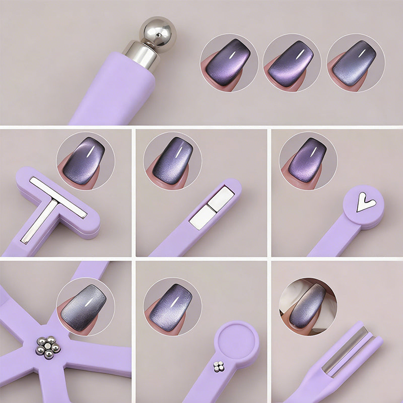 MagnaNails™ | 8-in-1 Magnetisches Nail Art Werkzeug für Cat-Eye Designs