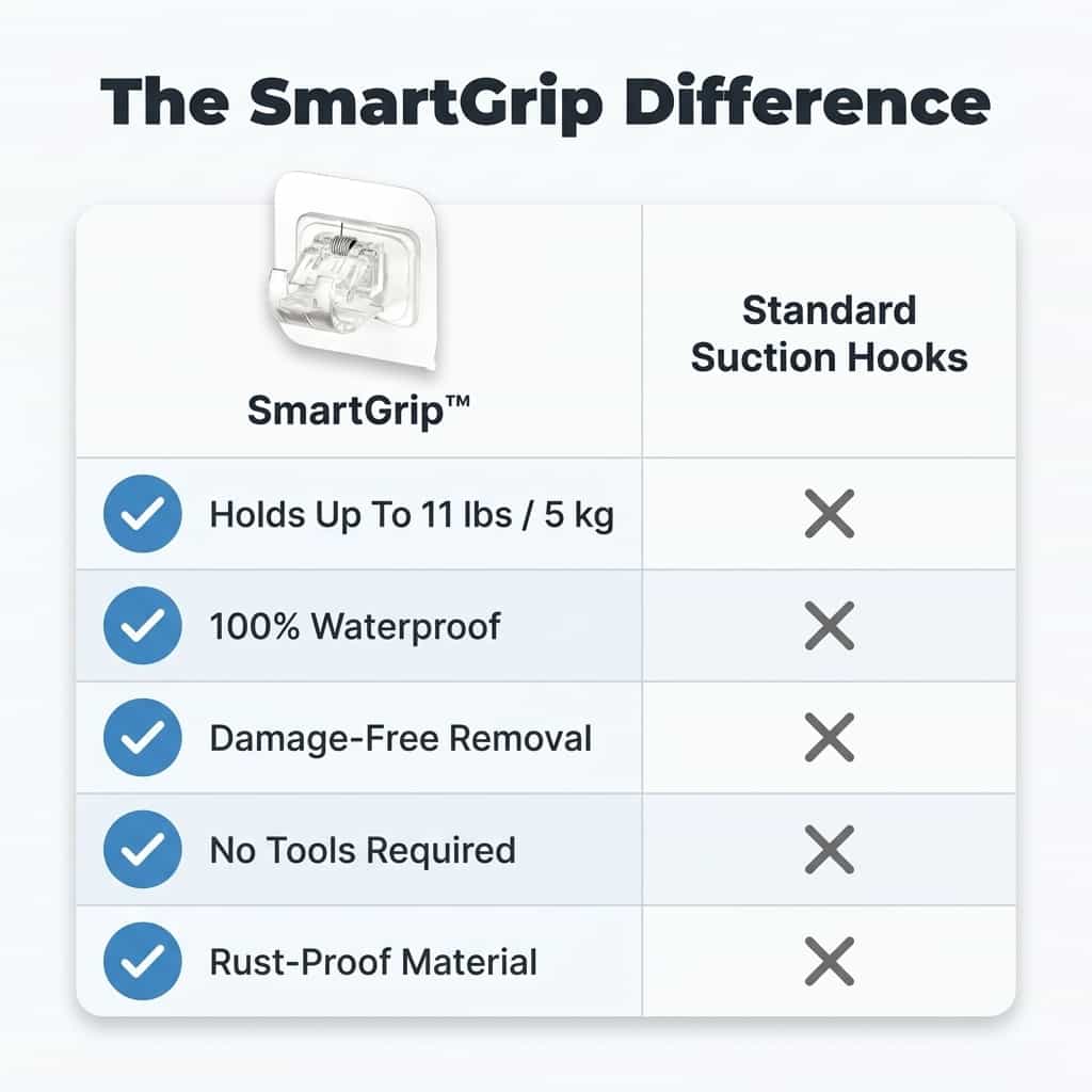 SmartGrip™ - Schädenfreie Wandhaken 4st | Nur Heute 50% RABATT