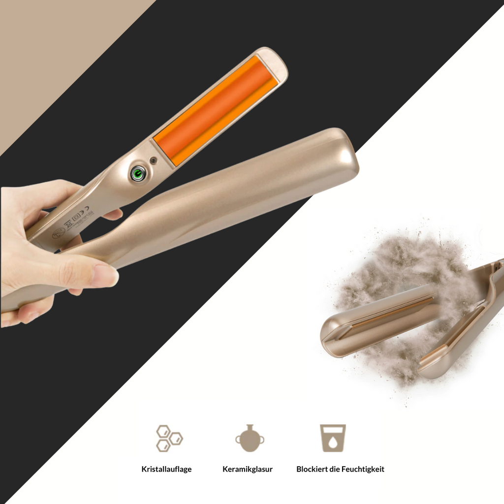 SilkWave™ ProStyler – 2-in-1 Glätteisen & Lockenstyler für glänzendes, gesundes Haar