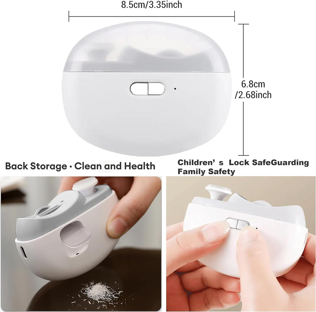 Nailuxe™ Pro SafeCare – 2-in-1 Elektrischer Automatik-Nagelclipper & Polierer