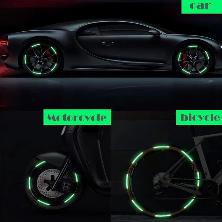 10 + 10 GRATIS | WheelReflect™ Reflektierende Felgenaufkleber