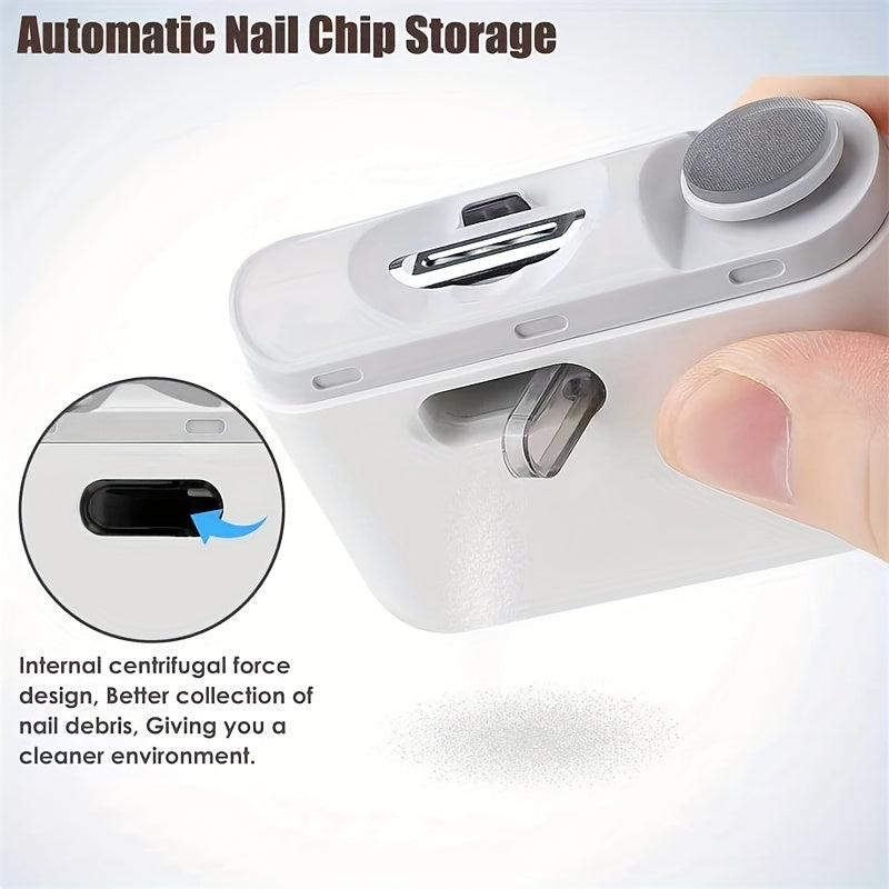 Nailuxe™ Pro 2-in-1 Elektrischer Nagelclipper & Polierer
