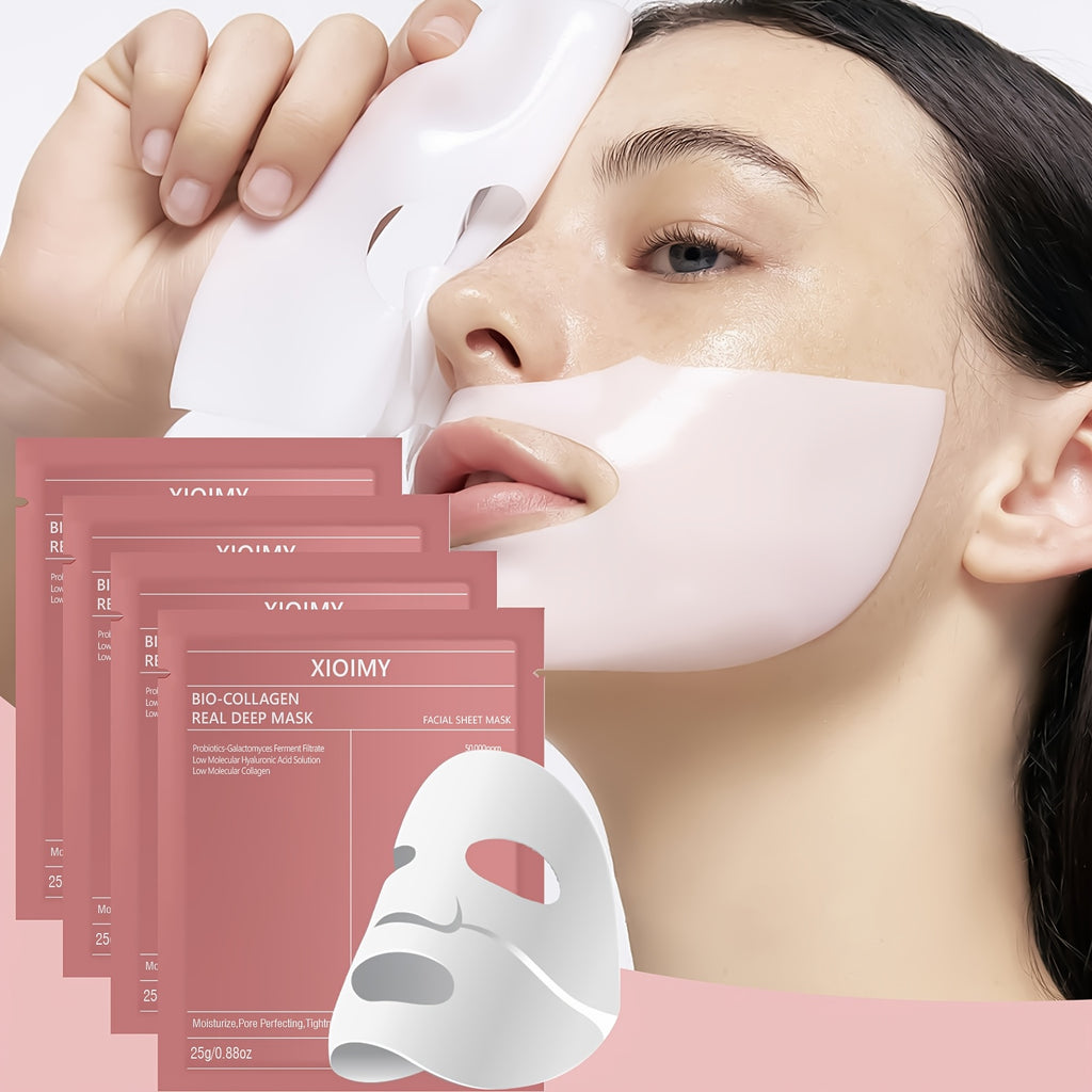 4 Xioimy Kollagen-Gel-Gesichtsmasken – Hydratation & Feuchtigkeit für alle Hauttypen