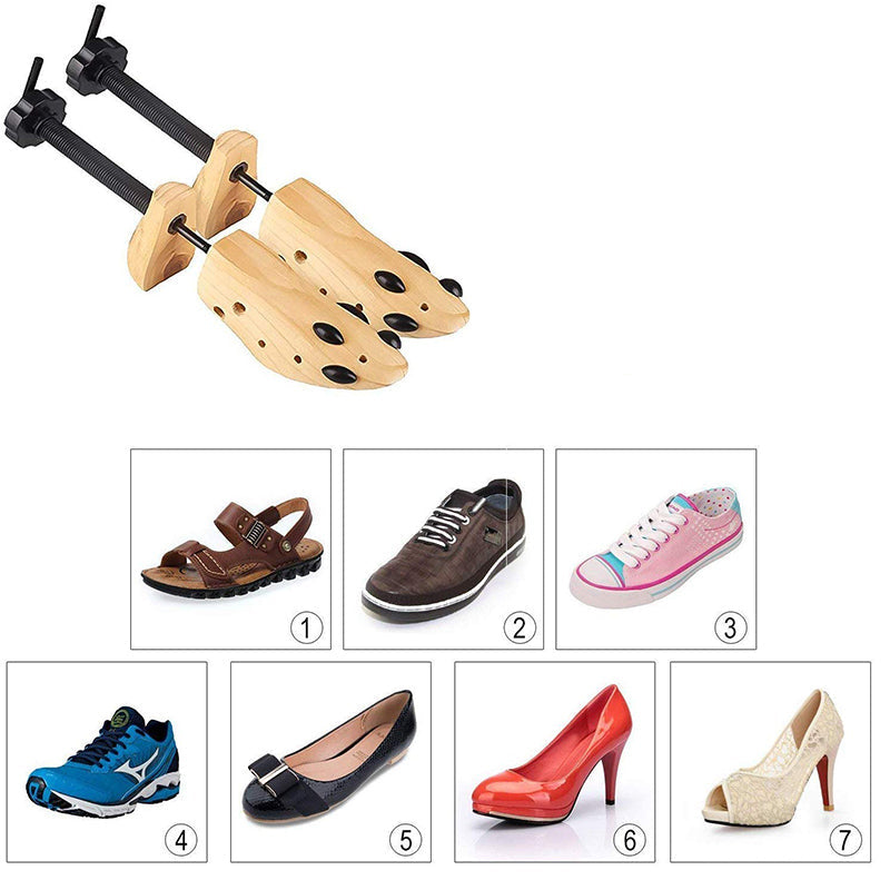 FITFORMA™ ShoeStretcher Pro – Verstellbarer Schuhdehner aus Naturholz
