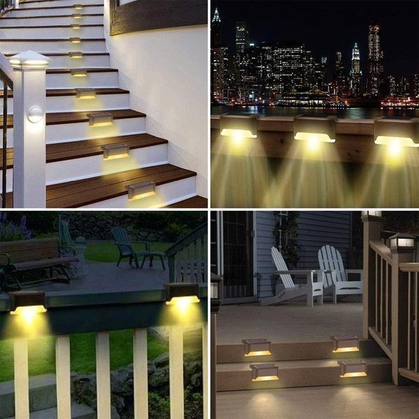 LED Solarlampe für Wege, Treppen, draußen und an der Wand