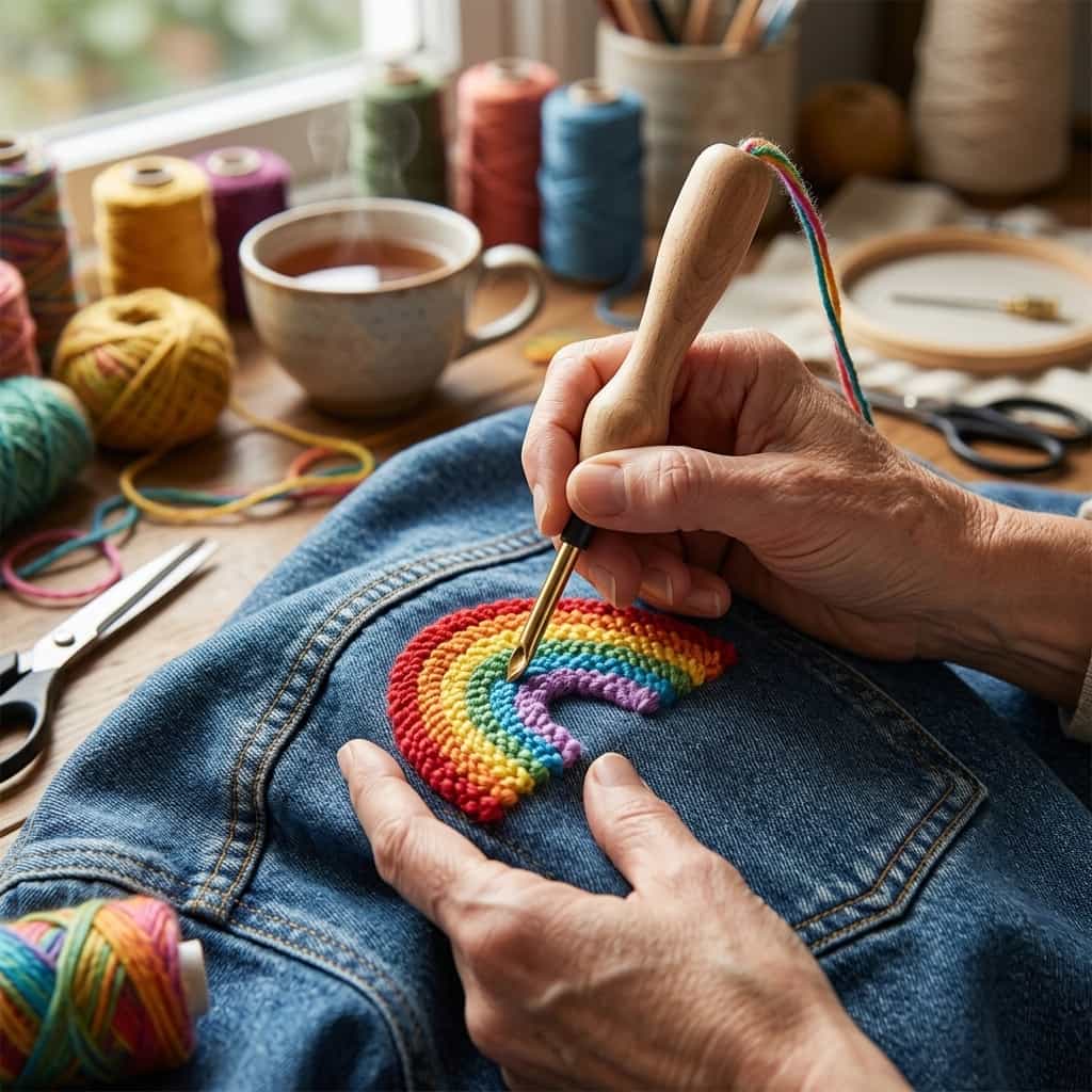 EasySew™ - Ergonomischer Griff für schmerzfreies Sticken